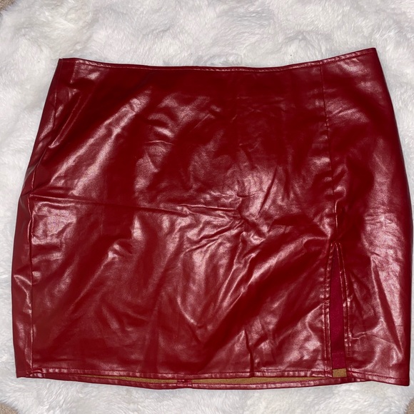 Fashion Nova Skirts Fashion Nova Leather Skirt Poshmark